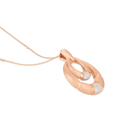 Rose Gold Frosted Pendant