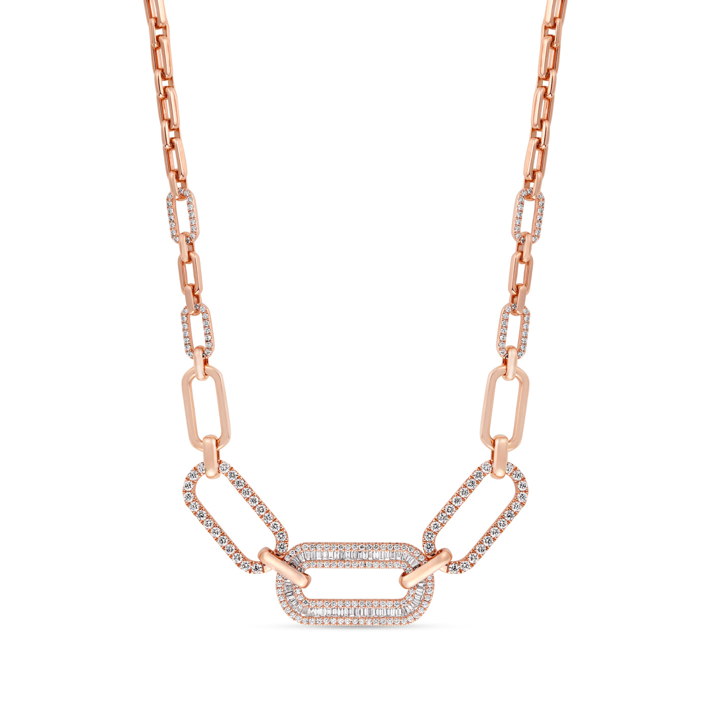 Rose Gold Diamond Necklace