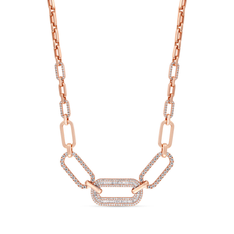 Rose Gold Diamond Necklace