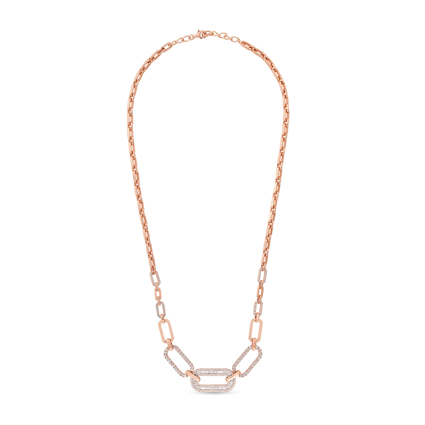 Rose Gold Diamond Necklace