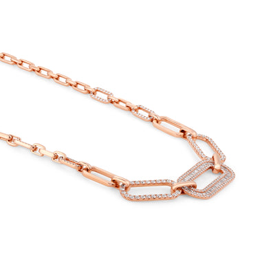 Rose Gold Diamond Necklace