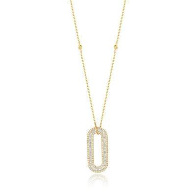 Yellow Gold Diamond Statement Pendant