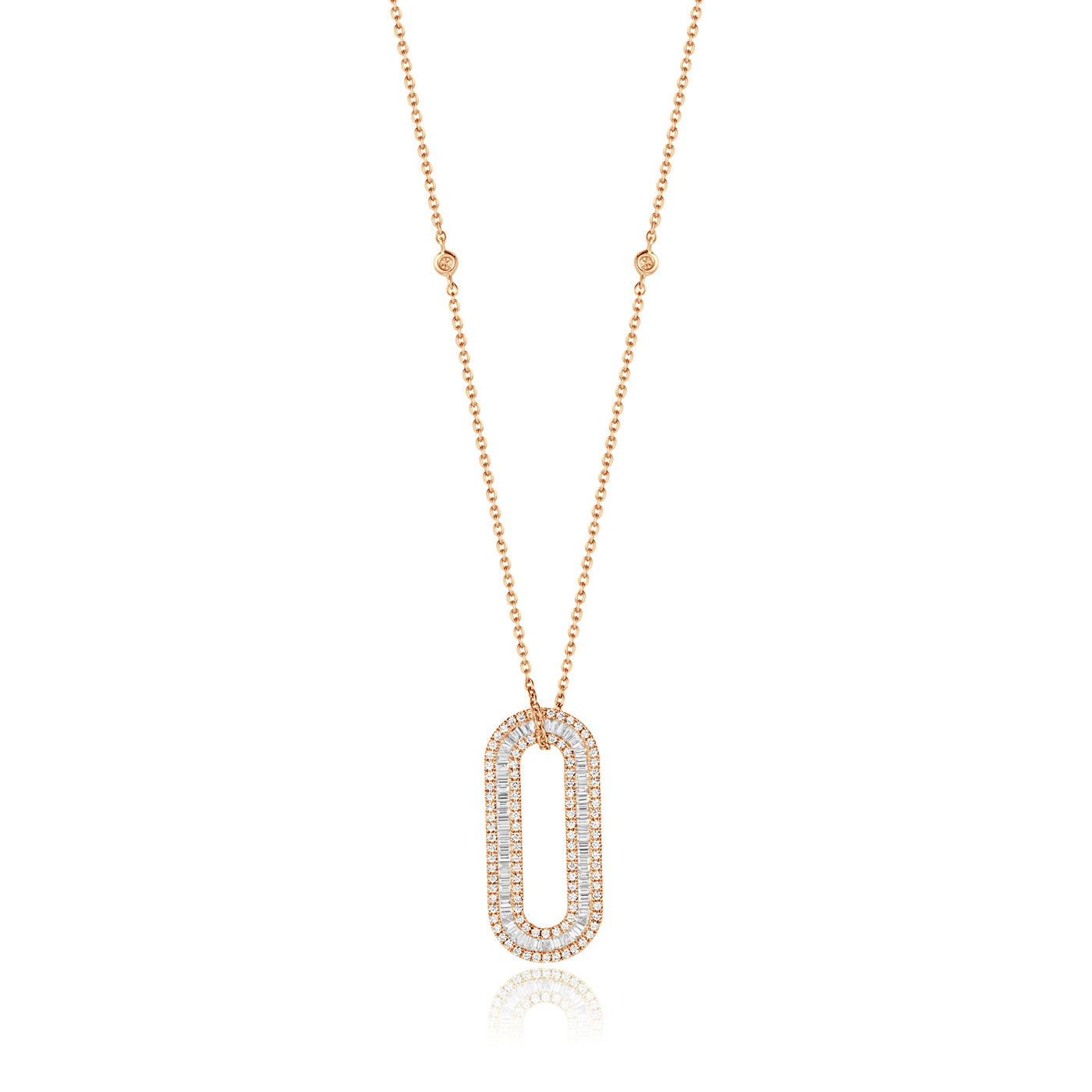 Rose Gold Diamond Statement Pendant