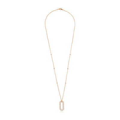 Rose Gold Diamond Statement Pendant