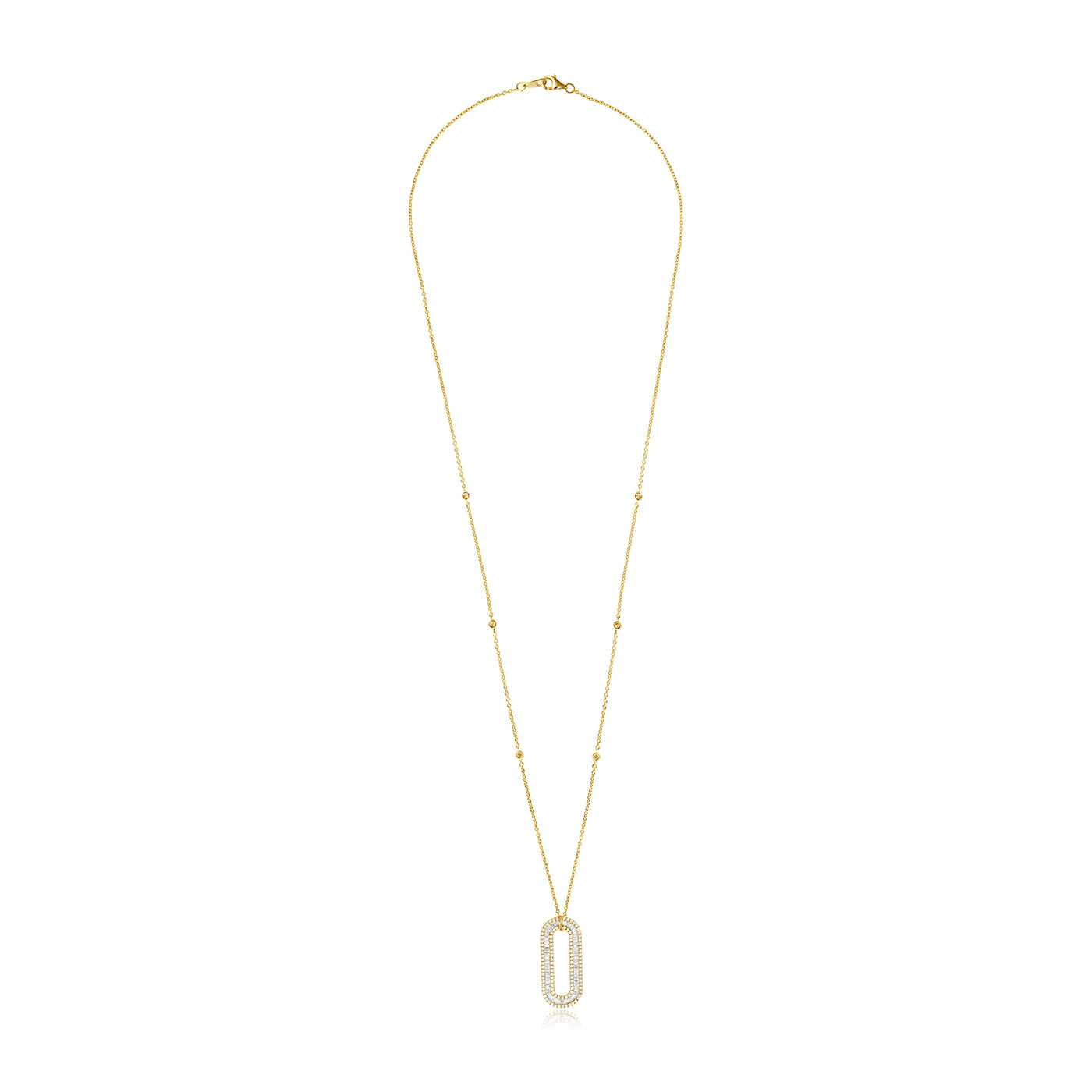 Yellow Gold Diamond Statement Pendant