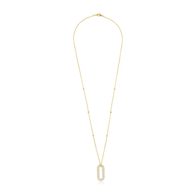 Yellow Gold Diamond Statement Pendant