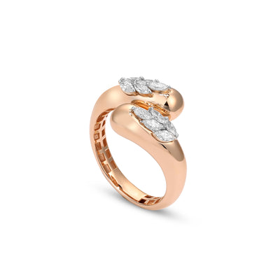 ETOILE Rose Gold Marquise shape Diamond Ring ETOILE Rose Gold Marquise shape Diamond Ring