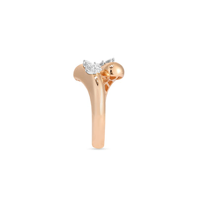 ETOILE Rose Gold Marquise shape Diamond Ring