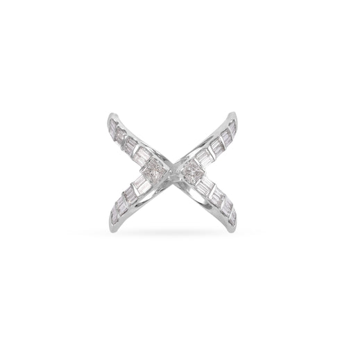 DILARA White Gold Baguette Diamond Ring DILARA White Gold Baguette Diamond Ring