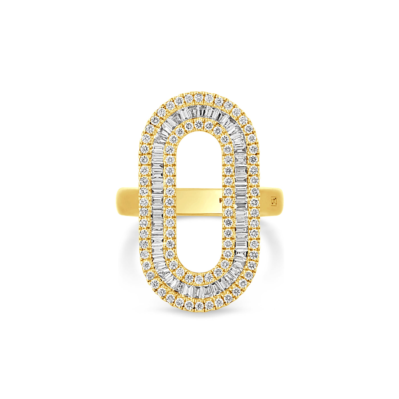 Yellow Gold Diamond Statement Ring