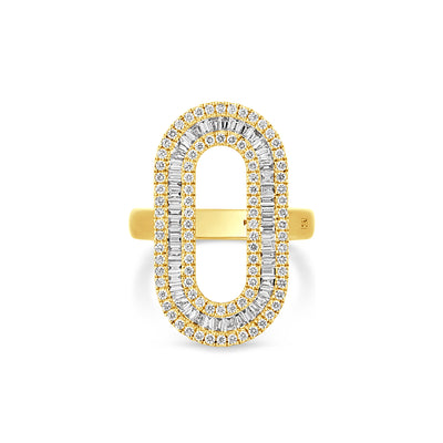 Yellow Gold Diamond Statement Ring