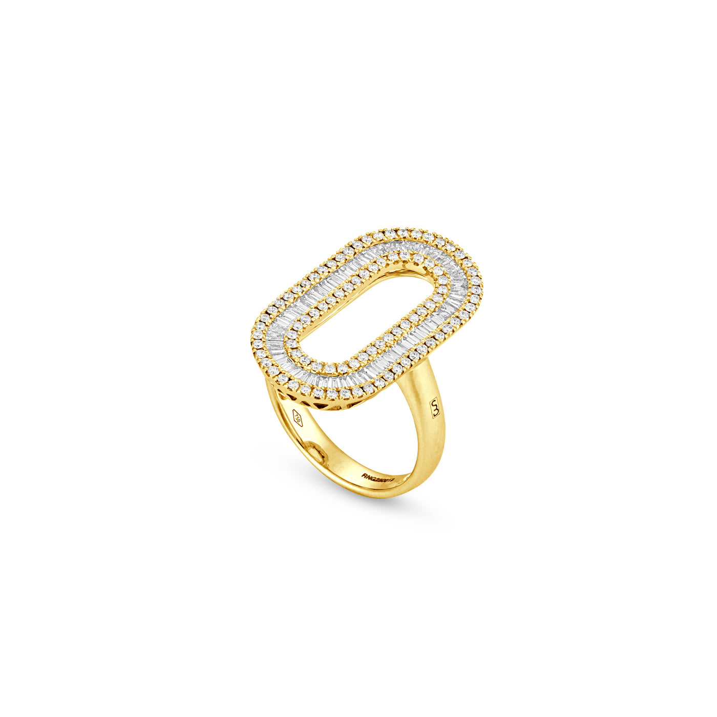 Yellow Gold Diamond Statement Ring