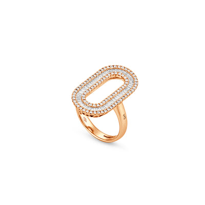 Rose Gold Diamond Statement Ring