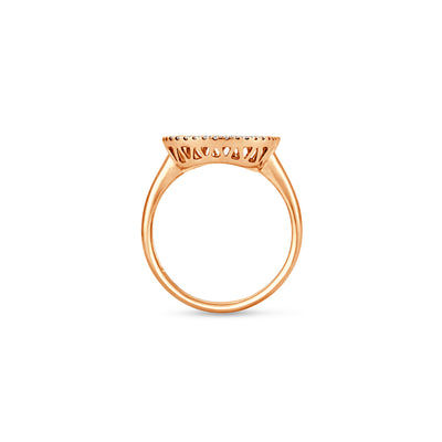 Rose Gold Diamond Statement Ring