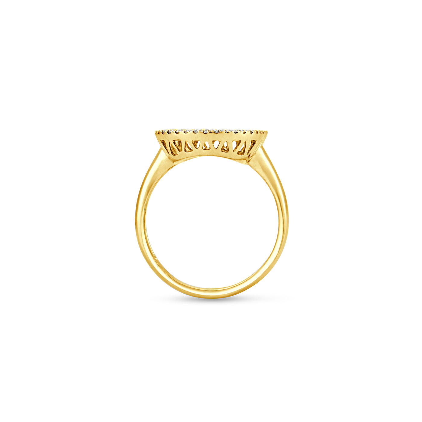 Yellow Gold Diamond Statement Ring