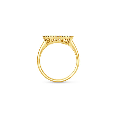 Yellow Gold Diamond Statement Ring