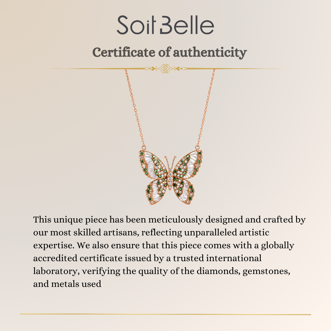 Rose Gold Diamond butterfly 