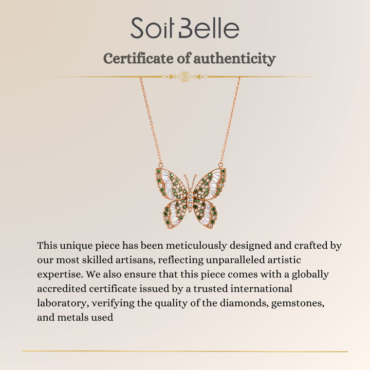 Rose Gold Diamond butterfly 