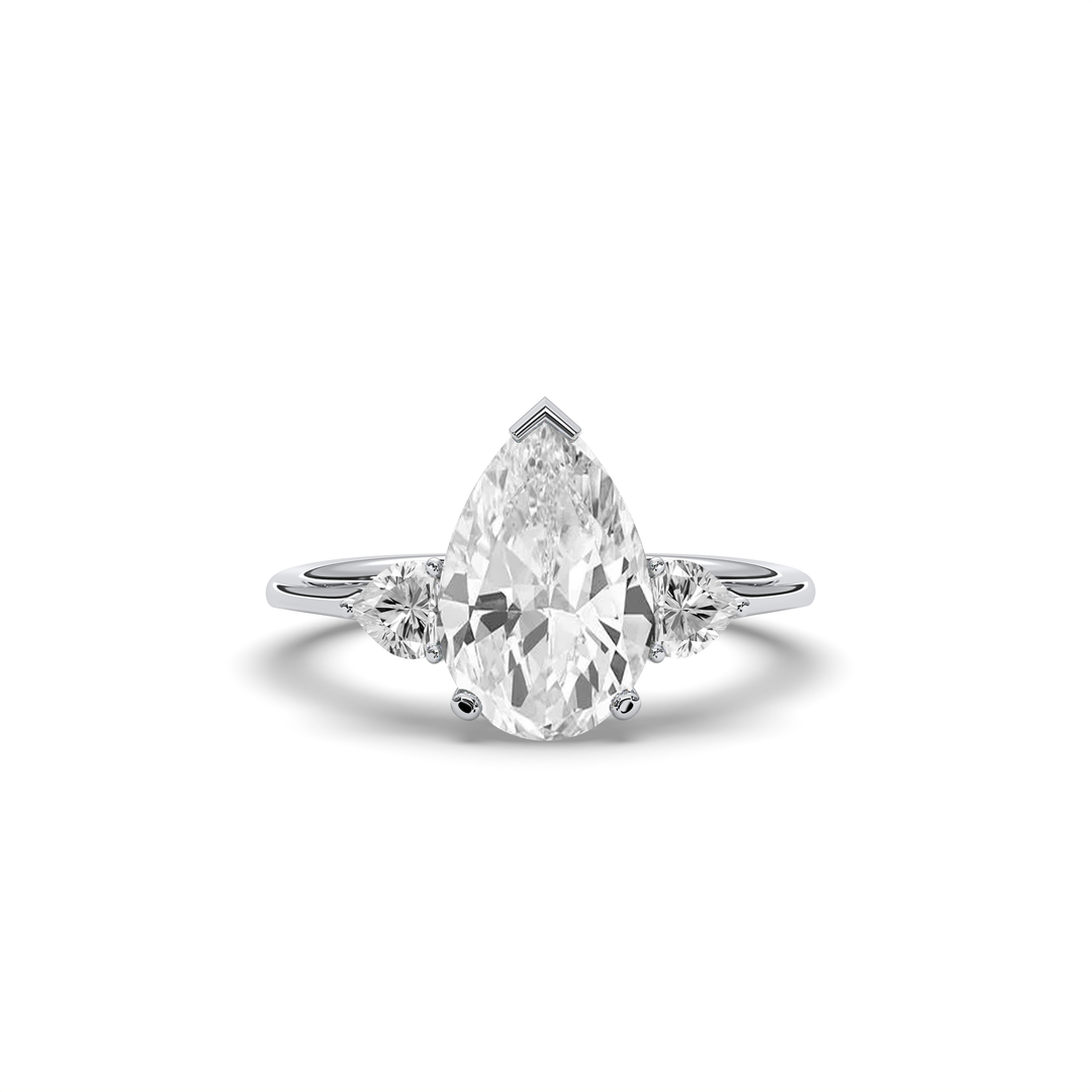 SB Classic Diamond Solitaire ring Pear Shape cut