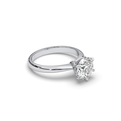 SB Classic Solitaire round diamond Ring
