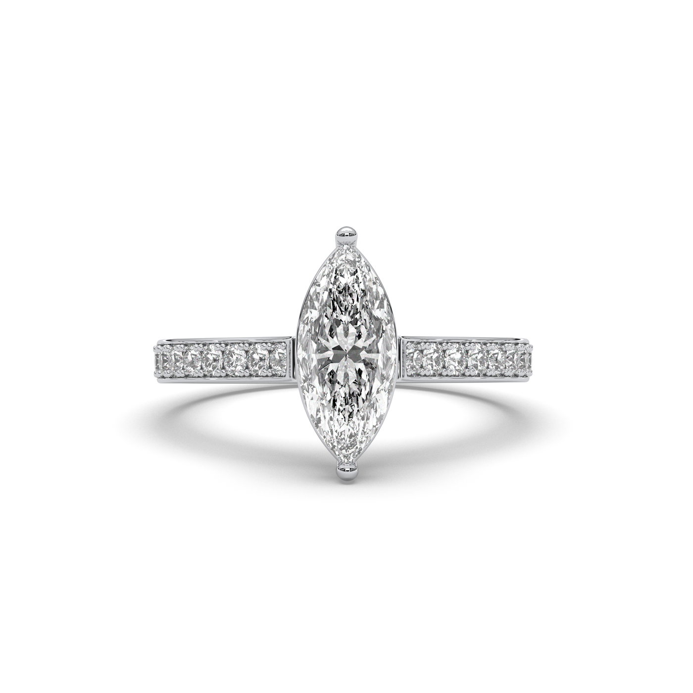 SB Classic Diamond Solitaire ring Marquise cut