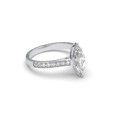 SB Classic Diamond Solitaire ring Marquise cut