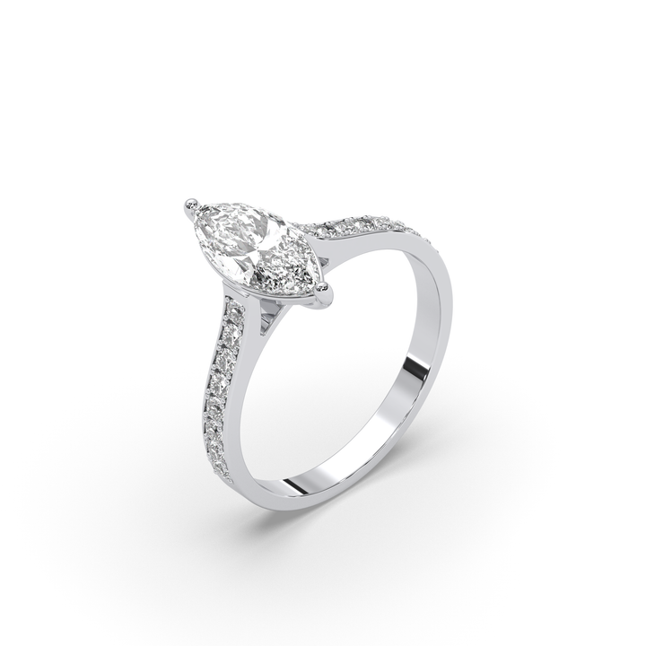 SB Classic Diamond Solitaire ring Marquise cut