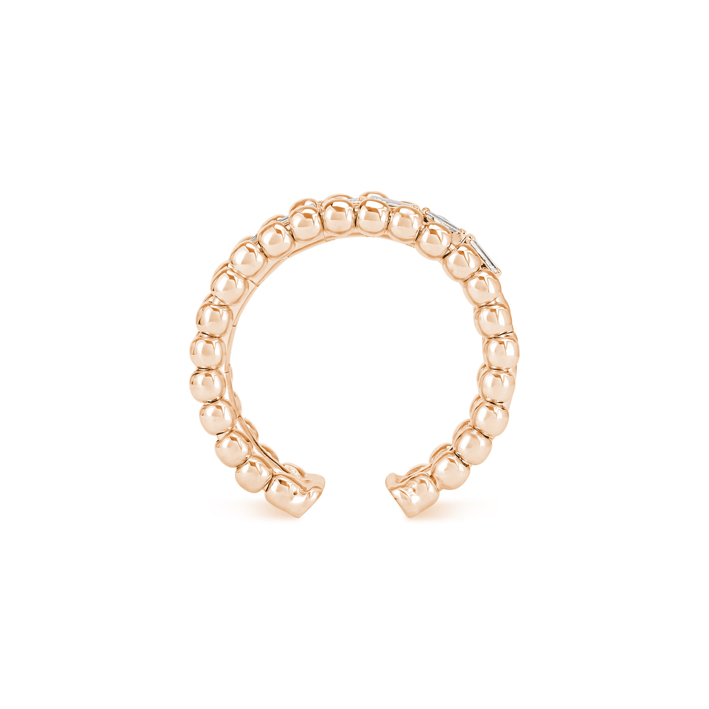 Lucien Rose Gold Bubble Diamond Ring
