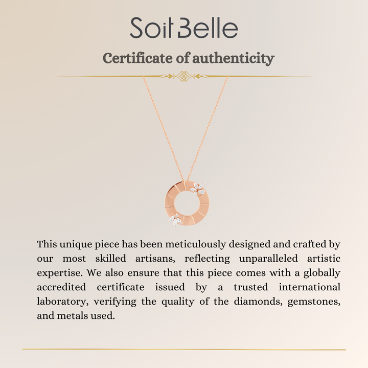 Rose Gold Eternal Circle Pendant