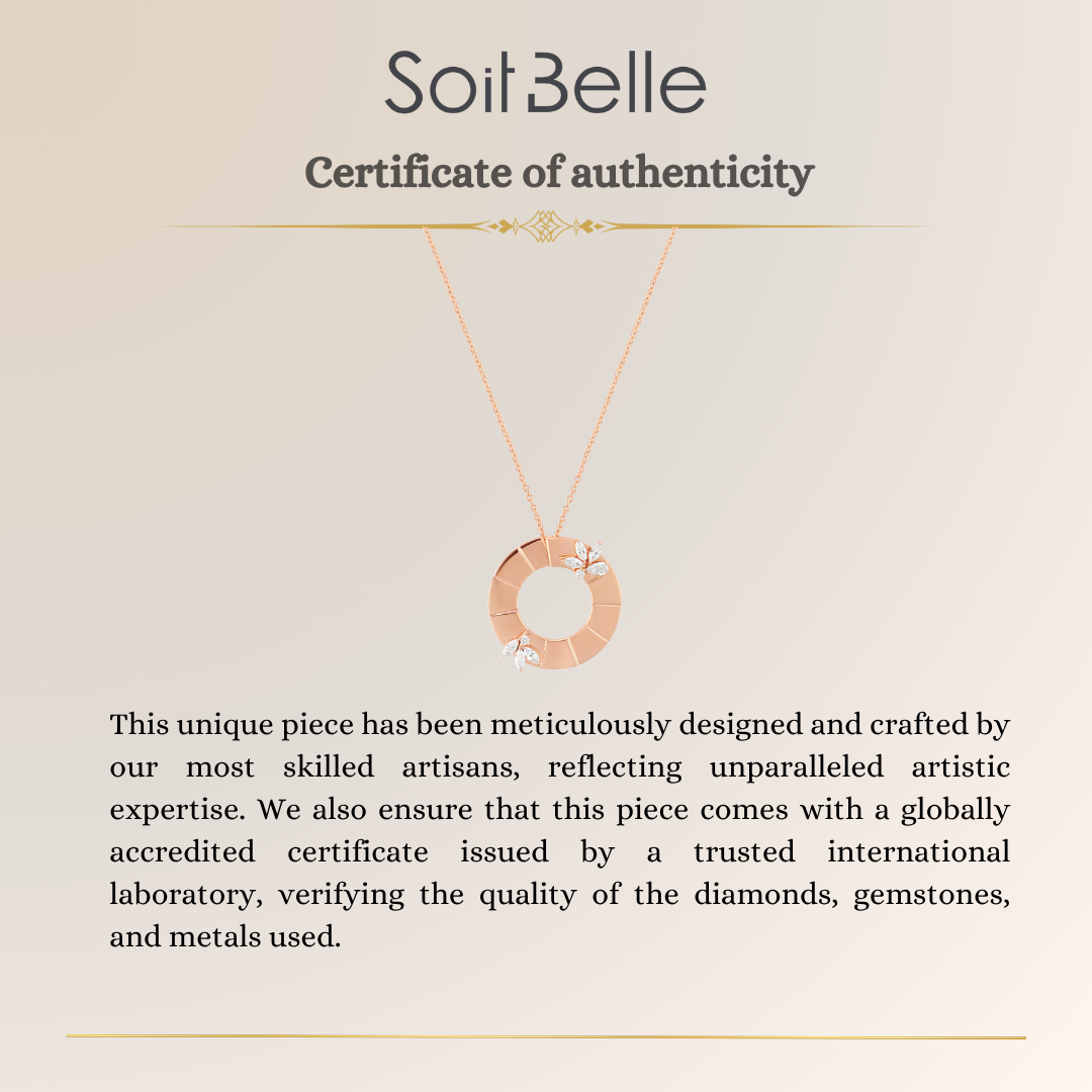 Rose Gold Eternal Circle Pendant
