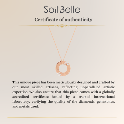 Rose Gold Eternal Circle Pendant