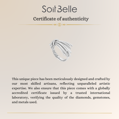 White Gold Diamond Ribbon Ring