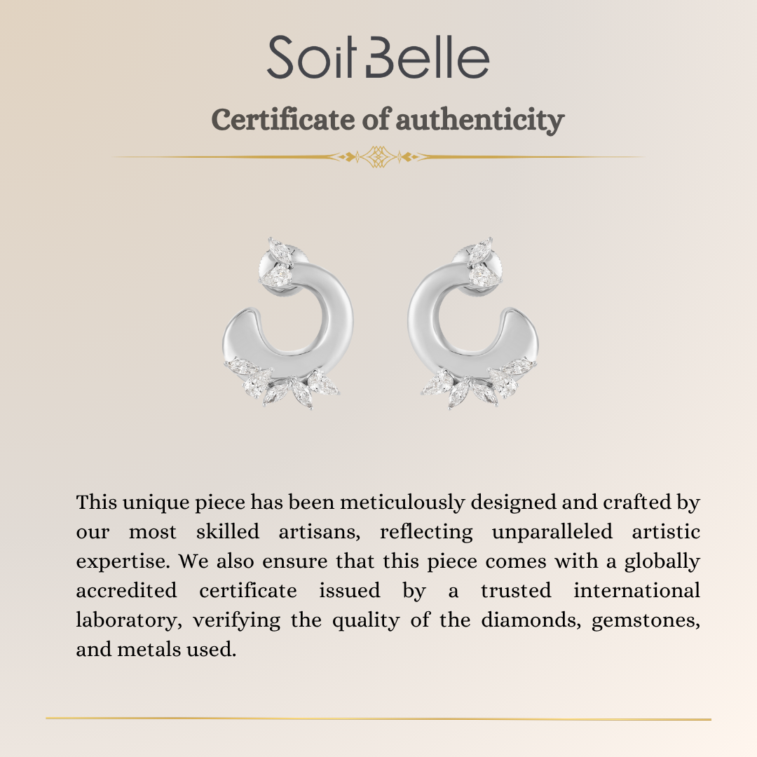 Rose Gold Seculpted Hoop Earrings