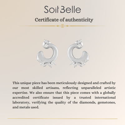 Rose Gold Seculpted Hoop Earrings