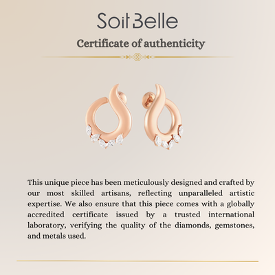 Rose Gold Diamond Earrings
