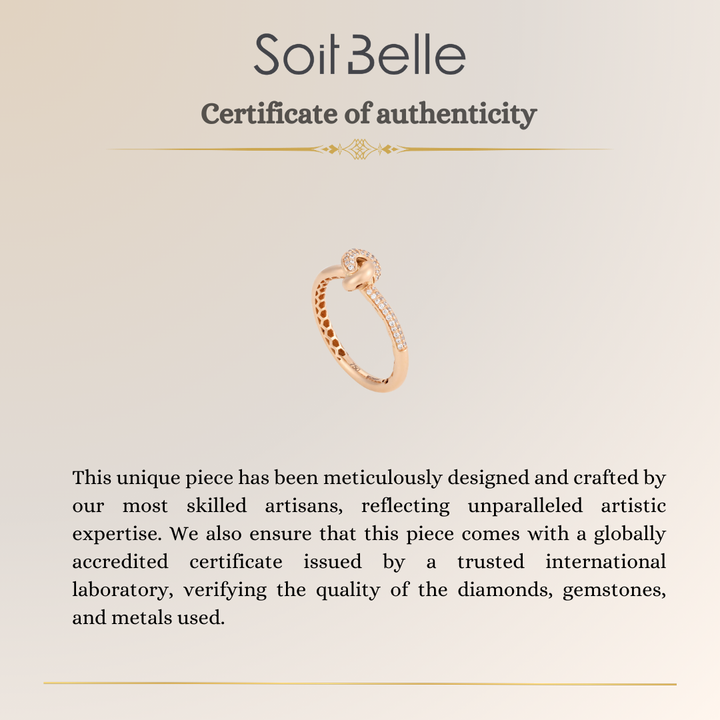 Rose Gold Diamond Infinity Ring