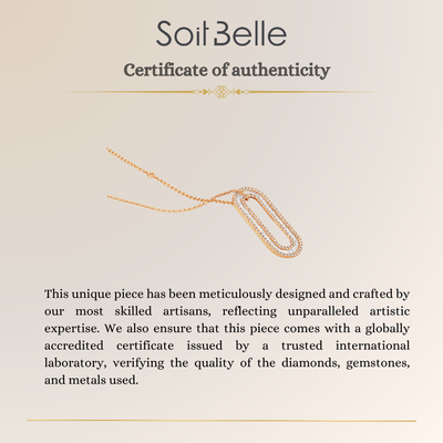 Rose Gold Diamond Statement Pendant