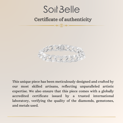  White Gold Baguette Diamond Bangle