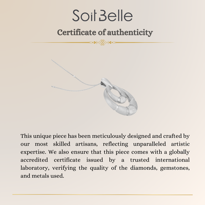 ETOILE White Gold Frosted Pendant