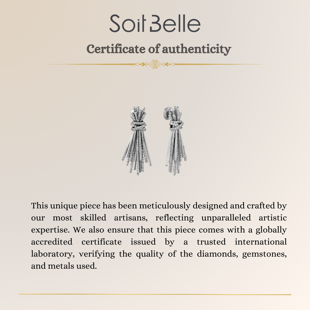 White Gold Diamond Earrings