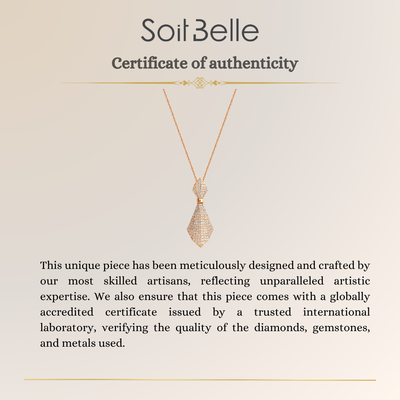  Rose Gold Diamond Pendant 