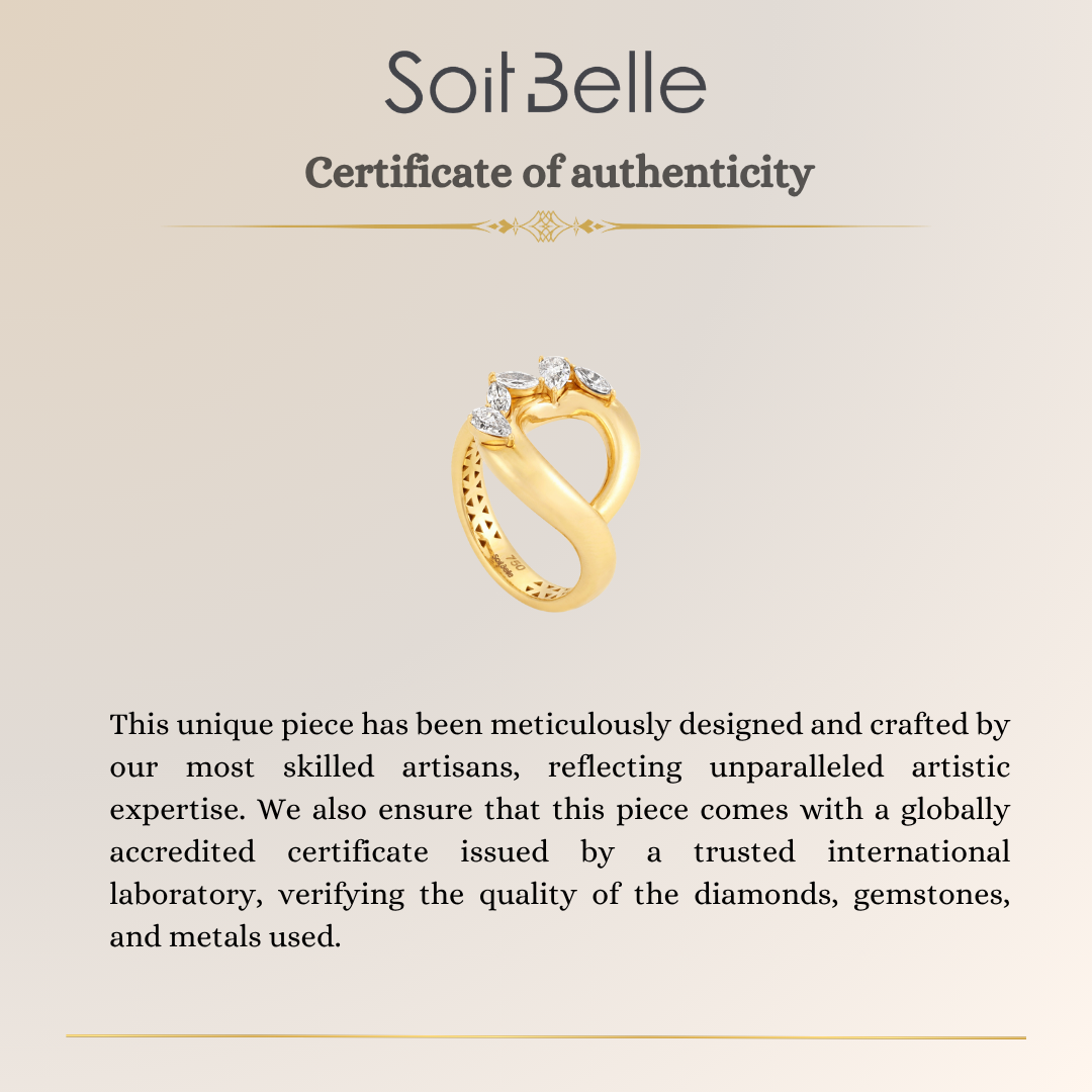 Radiant Yellow Gold Diamond Ring