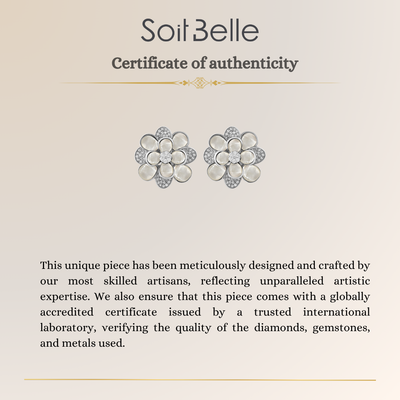 White Gold Diamond Earring