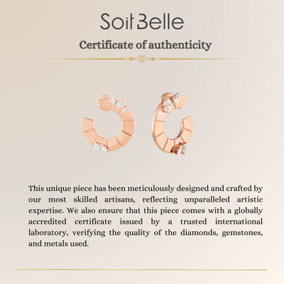 Rose Gold Eternal Circle earring
