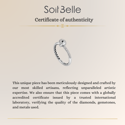 ETOILE White Gold Diamond Infinity Ring Small