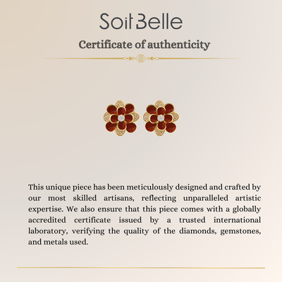 Yellow Gold Diamond Earrings