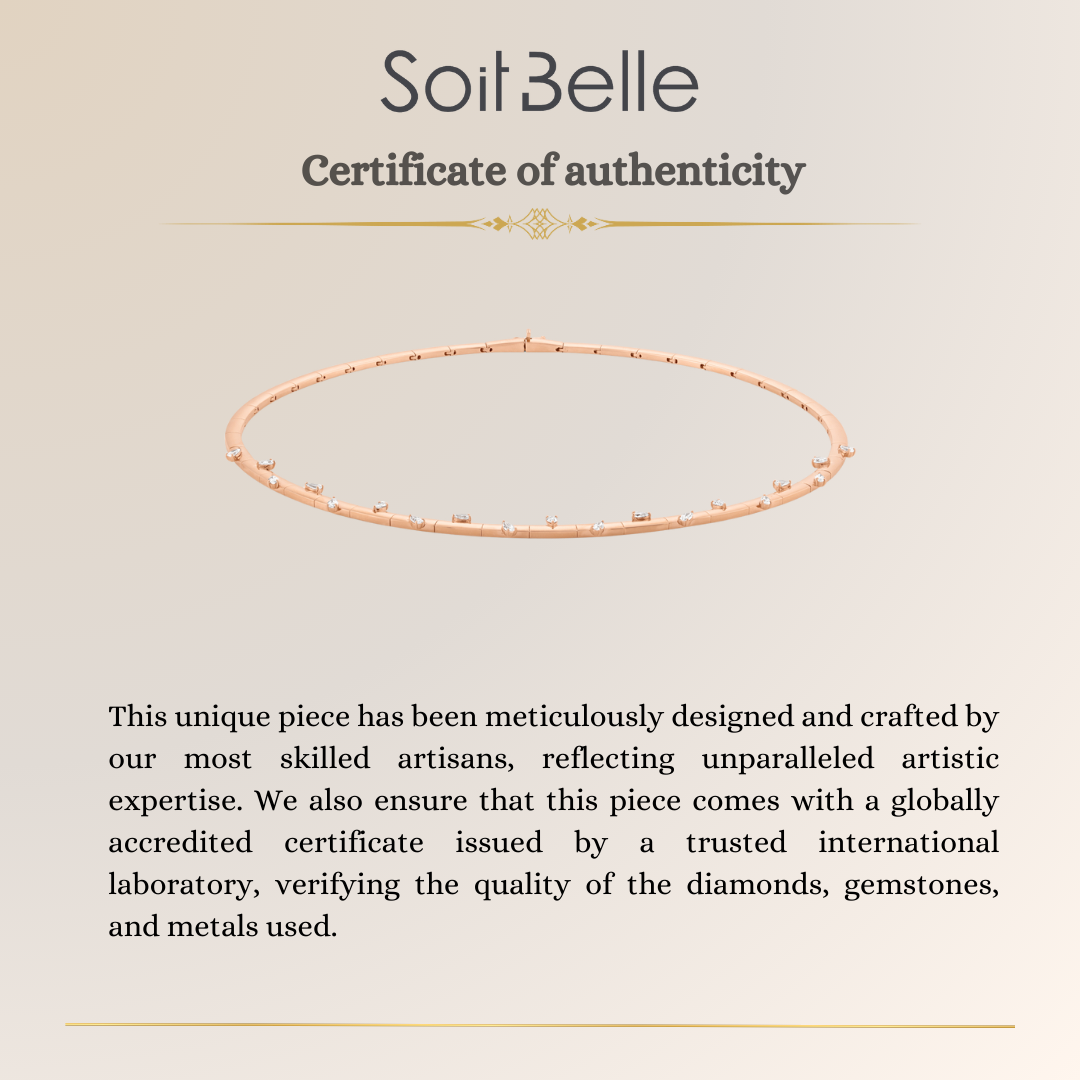 ETOILE Rose Gold Celestial Glow Diamond Necklace