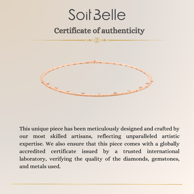 ETOILE Rose Gold Celestial Glow Diamond Necklace