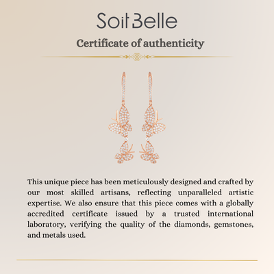 La Miniera Diamond Earring in Rose Gold