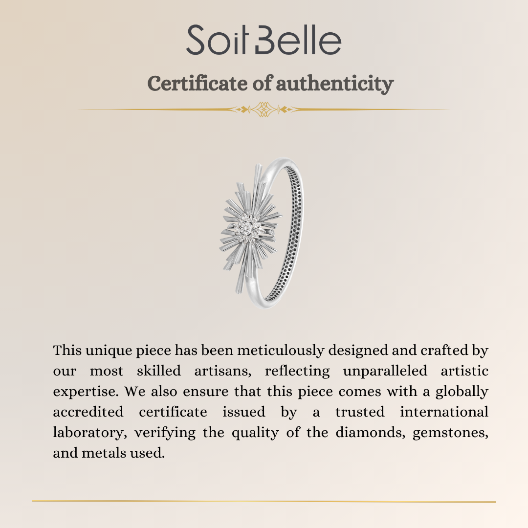 White Gold Diamond Bangle